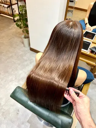 ロング Jyue-ru/北谷 /縮毛矯正/髪質改善のヘアスタイル