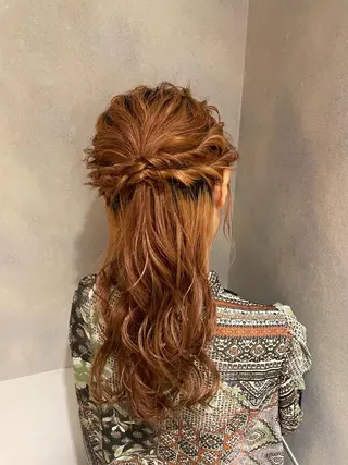 ロング ヘアアレンジ 横浜カラー/パーマ/ SAKI💫のヘアスタイル