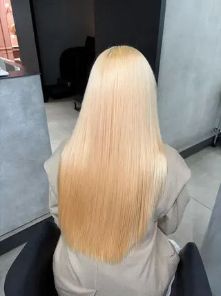 ロング カラー 大阪 梅田/ ハイトーン/エクステのヘアスタイル