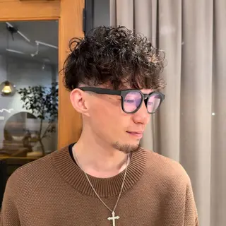 パーマ メンズ 吉田 葉音のヘアスタイル