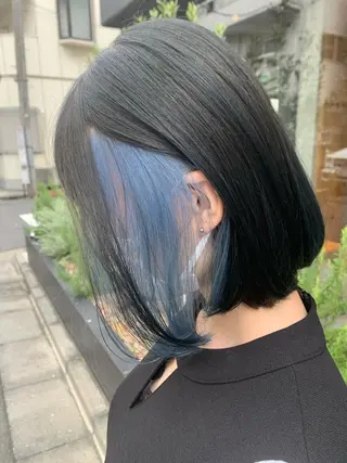 ミディアム カラー パーマ ヘアアレンジ メンズ Sia中野新橋 『JUNYA』のヘアスタイル