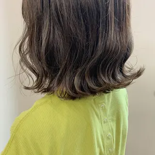 セミロング カラー muku所属・レディースカット モデル/ayunaのヘアスタイル