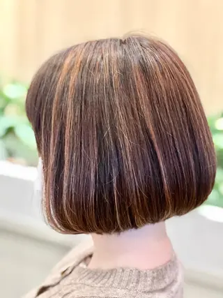 ミディアム カラー 大西 七海のヘアスタイル