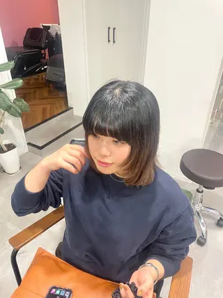 ショート オリーブ🫒レイヤー /平尾/りの‎🤍のヘアスタイル