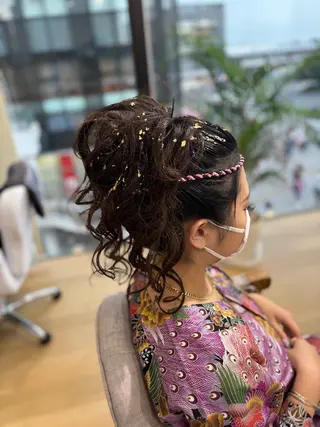 ヘアアレンジ jujur Beauty Salon所属・坂野 結子のヘアスタイル