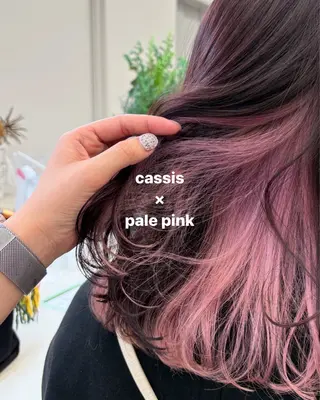 セミロング カラー NIKO/名古屋/ 伏見/花屋併設のヘアスタイル