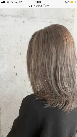 ミディアム カラー hair salon mementoのヘアスタイル