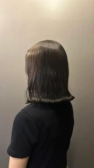 カラー ボブコテ巻き風 パーマのヘアスタイル