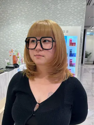 ミディアム miho‪𓂃 ANNETTAのヘアスタイル
