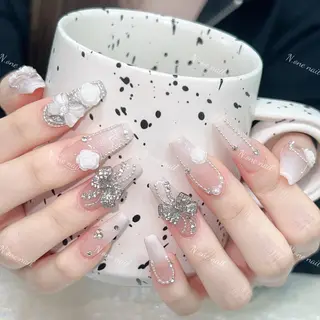 ネイル 長いだし/スカルプ/ パラシェルN.oneのネイルデザイン