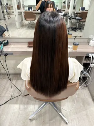 ロング パーマ 白髪ぼかし/髪質改善 /なおき/表参道のヘアスタイル