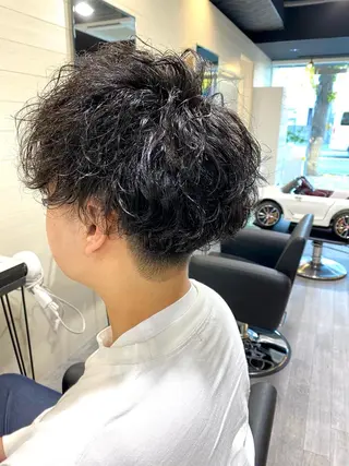 パーマ メンズ unpeu hair 二条所属・先着1名様限定 カット無料のヘアスタイル