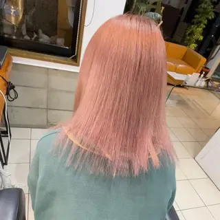 ミディアム カラー 山田勇真 ボブ/縮毛矯正/金山のヘアスタイル