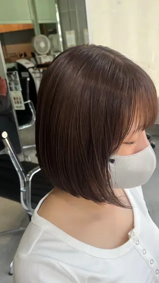 ショート カラー 暖色/まろベージュ/ シカタユウカのヘアスタイル