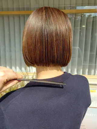 ショート カラー パーマ ヘアアレンジ メンズ キッズ ネイル マツエク・マツパ アイブロウ belta.🌱 安藝夏花🌻のヘアスタイル