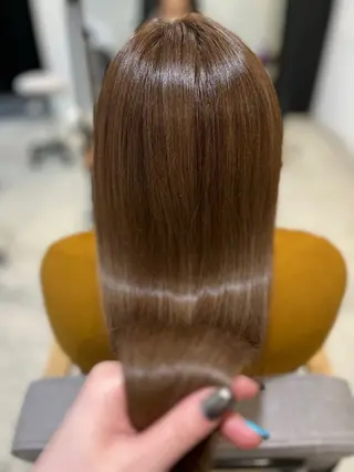 ロング カラー 透明感韓国風🦋 寒色カラー🦋レイナのヘアスタイル