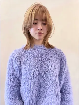 ミディアム カラー Peg.hair所属・柔らかhair🤍 Rinaのヘアスタイル