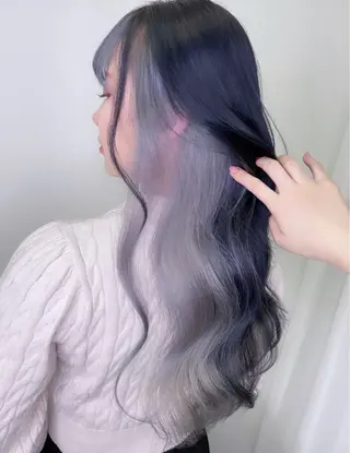 ロング カラー ヘアアレンジ MARQUEE所属・Ayame / ハイトーンカラーのヘアスタイル