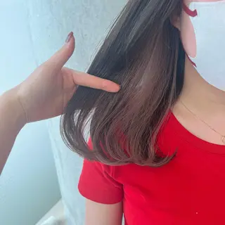 セミロング カラー SALOWIN川崎WEST店所属・🌷川崎/アレンジ/ 暖色ボブ/コトネ🌷のヘアスタイル