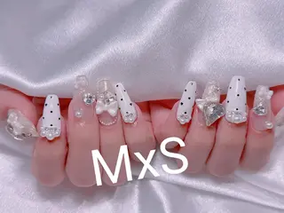 ネイル MxS Nail 【長さだし/フィルイン/マグネット/ワンホンネイル/韓国ネイル/パラジェル】所属・M×S Nail みなのネイルデザイン