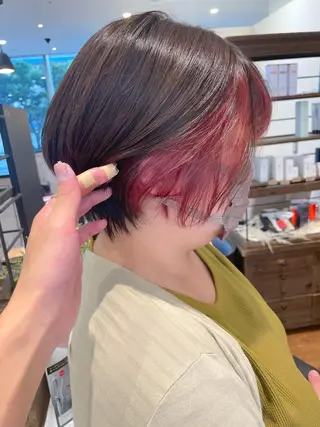 ショート カラー 髪質改善/ブリーチ 田代 龍我のヘアスタイル