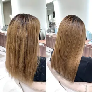 ロング 安井　昴 💫ブリーチ縮毛矯正のヘアスタイル