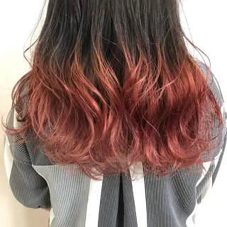 セミロング カラー 河内 元伸のヘアスタイル