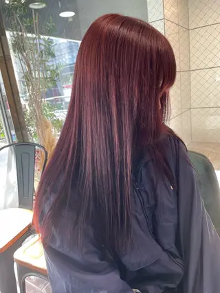 ロング カラー ‪るか/‪透明感 カラー/アレンジのヘアスタイル