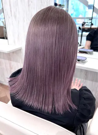 セミロング カラー お肌トーン🆙カラー 全ての女性を艶髪にのヘアスタイル