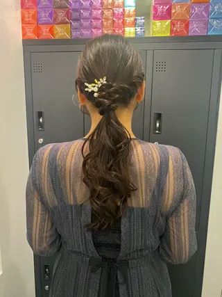 ヘアアレンジ ベージュ/アレンジ /横浜/杉本千夏のヘアスタイル