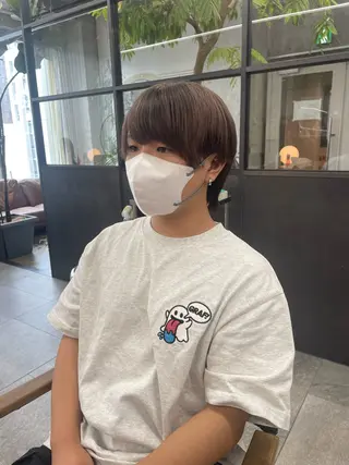 ショート 鈴木瑛里／ブロンド ベージュ／男女のヘアスタイル