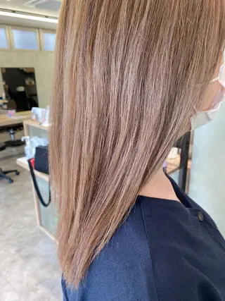 セミロング カラー 🕶️佐藤 海李🐏のヘアスタイル