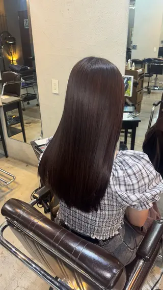 ロング 小池 かなこのヘアスタイル