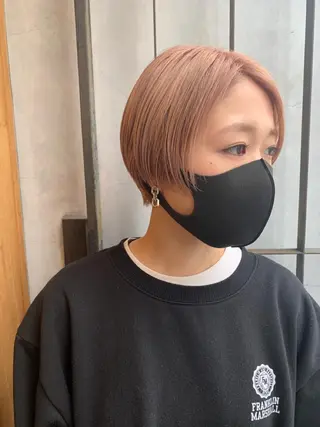 ショート 艶髪color💎髪 質改善ストレート大吉のヘアスタイル