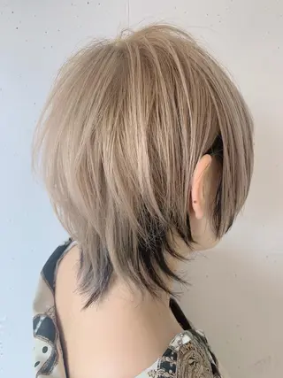 ショート カラー ロングウルフ🤍渋谷 🤍Mizukiのヘアスタイル