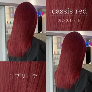 セミロング カラー 🍒暖色✖️レイヤー ／Haruna🍒のヘアスタイル