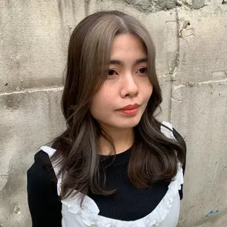 ロング カラー 韓国×巻ける髪質改善 💍maki💍のヘアスタイル