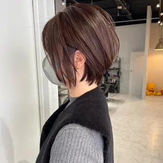 ショート カラー アンドウ ユウ/ レイヤーカット/韓国のヘアスタイル