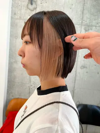 ショート ボブ×縮毛矯正 ryotaのヘアスタイル