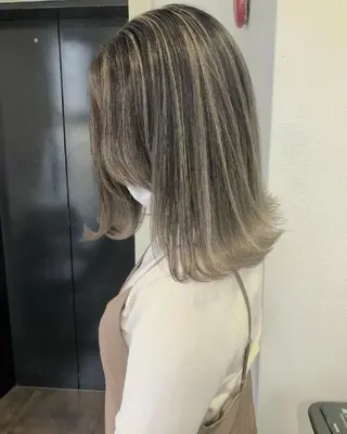 ミディアム ヘアアレンジ カラー GiseL 博多 ジゼル　博多のヘアスタイル