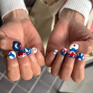 ミディアム 小川 柚香のネイルデザイン