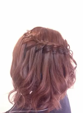 ミディアム セミロング ヘアアレンジ ロング iMiuqelo所属・Hair/Make- up❤︎saOsaのヘアスタイル