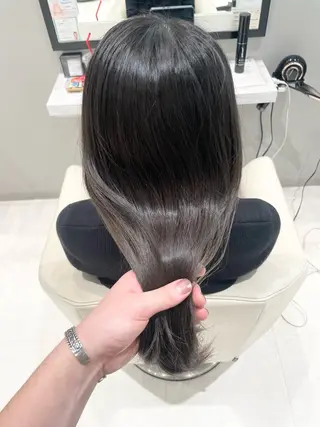 ロング カラー k-twoたき✨艶感 カラー/美髪矯正のヘアスタイル
