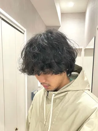 ショート パーマ メンズ 【東北メンズヘア1 位受賞🥇】本間祐太のヘアスタイル