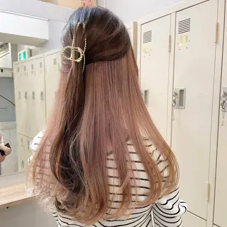 セミロング カラー SALOWIN 新宿三丁目EAST所属・韓国レイヤー🇰🇷 layercut✂️のヘアスタイル