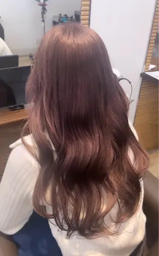 カラー 💖しの💖韓国ヘア レイヤーカットのヘアスタイル