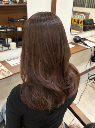 ミディアム カラー 透明感カラー🪽 mioのヘアスタイル