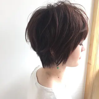 ショート 縮毛矯正/ 髪質改善 /ショート 圍 崇行のヘアスタイル