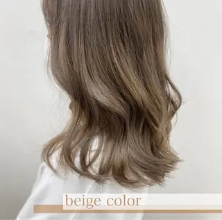 ミディアム カラー ナカジマ ナナのヘアスタイル