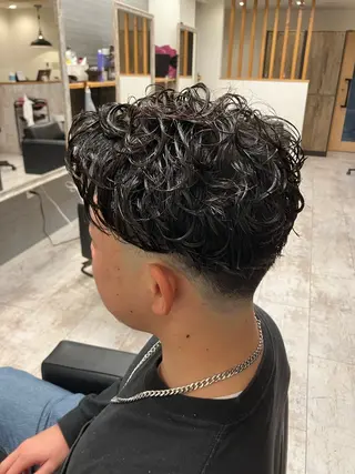 パーマ メンズ メンズ特化/パーマ/ フェードWATARUのヘアスタイル